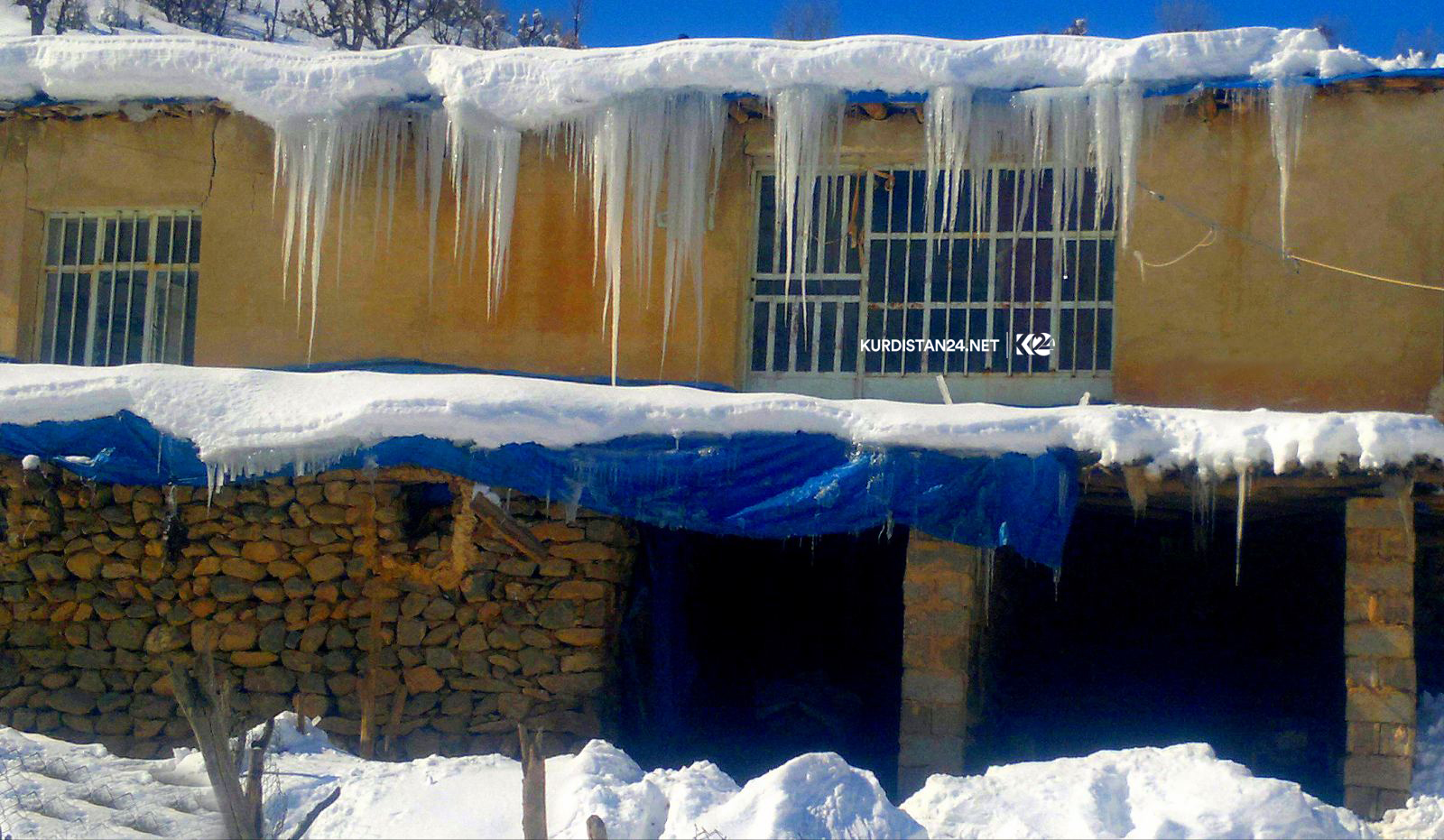 بالصور | الثلوج تشكل لوحات فنية في إقليم كوردستان
