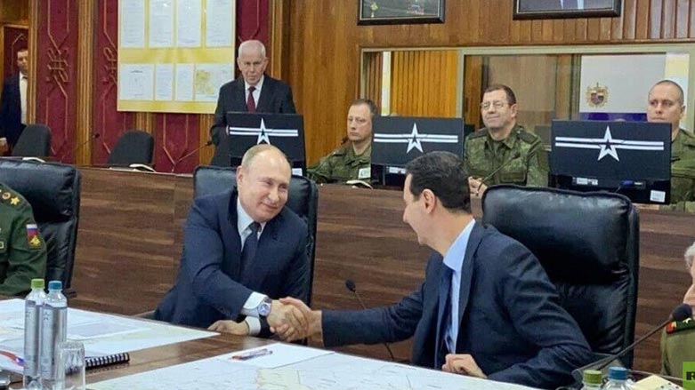 پوتن گه‌یشته‌ دیمه‌شق و له‌گه‌ڵ به‌شار ئه‌سه‌د كۆده‌بێته‌وه‌