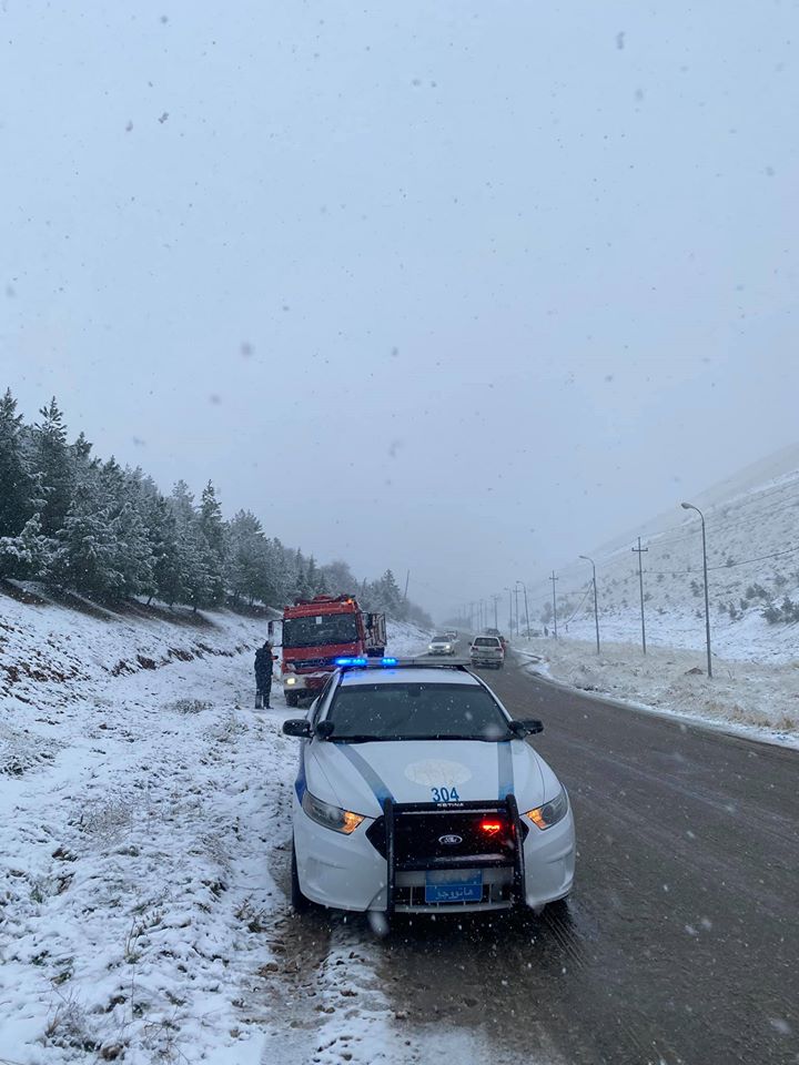 بالصور | الثلوج تشل حركة المواصلات في مناطق بإقليم كوردستان