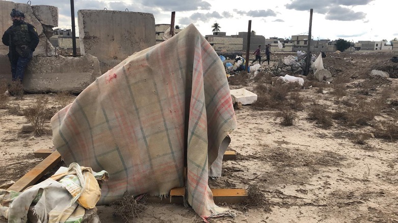 A missile launch pad found in the Za’faraniyah neighborhood of Baghdad, Jan. 21, 2020. (Photo: Baghdad Operation Command)