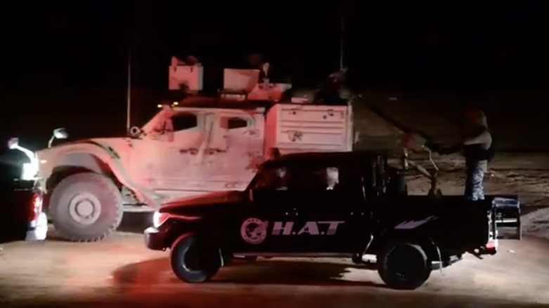 An image from a video shared on a pro-SDF social media page purported to be of Friday's operation that captured eight members of an Islamic State sleeper cell. (Photo: Social Media)
