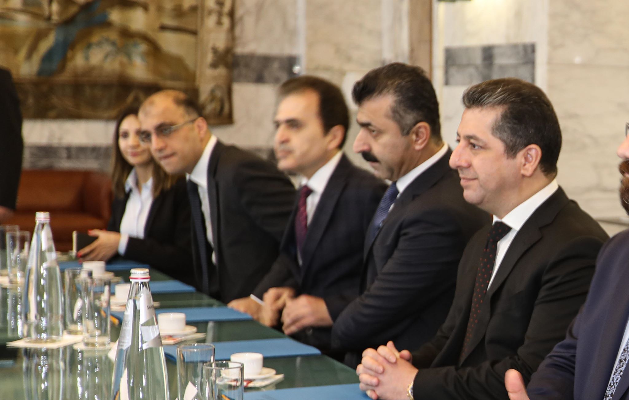 مەسرور بارزانی و وەزیری دەرەوەی ئیتاڵیا کۆبوونەوە