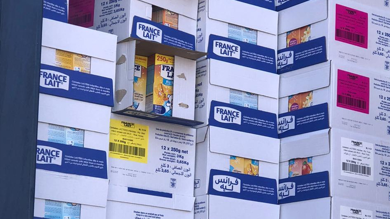 ضبط غذاء للأطفال بشهادة إطلاق مزورة في ميناء أم قصر