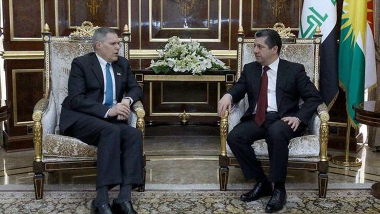 دیدار سفیر مسرور بارزانی با سفیر آمریکا در عراق