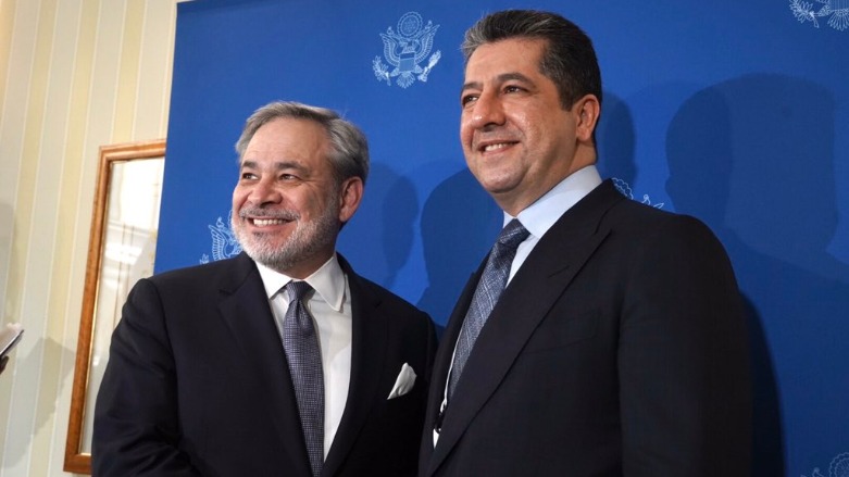 Kurdistan Region Prime Minister Masrour Barzani meeting the US Secretary of Energy, Dan Brouillette, at the Munich Security Conference, February 14, 2020. (Photo: Dan Brouillette Twitter)