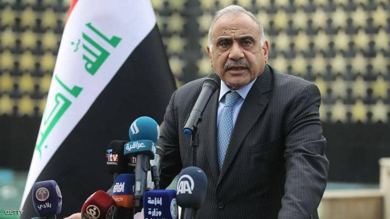 عبد المهدي "يتابع بقلق" تقارير عن ضربات محتملة في العراق