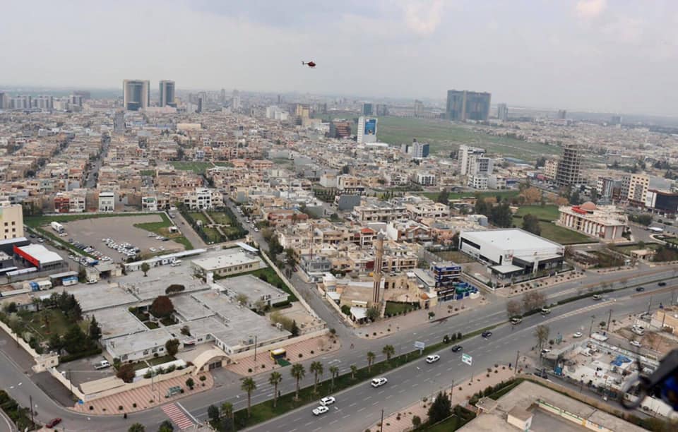 پۆلیسی هەولێر و تیمی پۆلیسی فڕۆکەوانی ئۆپەراسیۆنێكیان ئەنجامدا