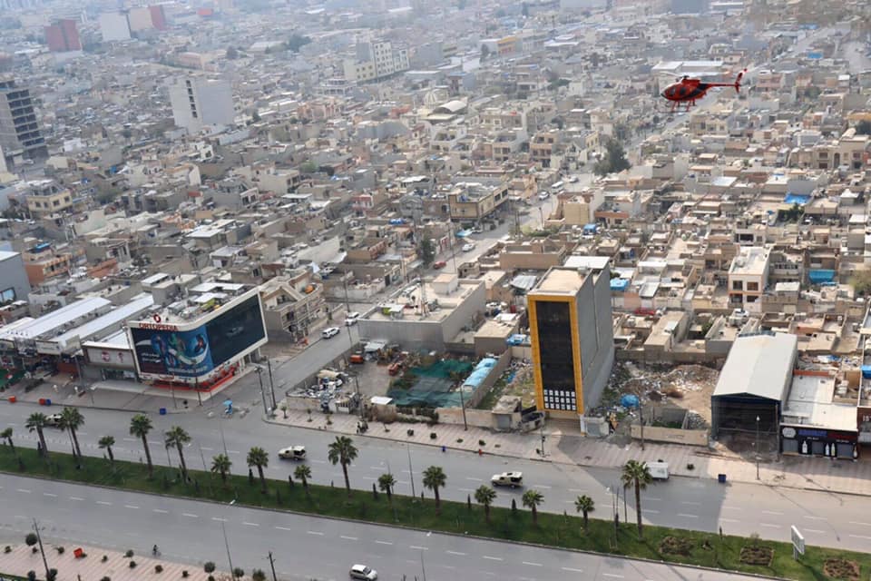 پۆلیسی هەولێر و تیمی پۆلیسی فڕۆکەوانی ئۆپەراسیۆنێكیان ئەنجامدا