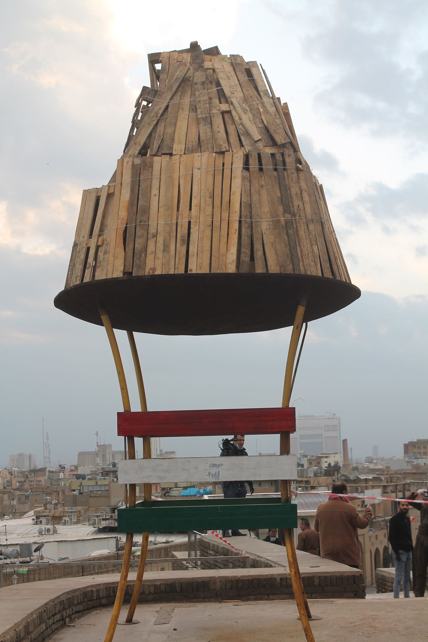 PHOTOS: Erbil marks Newroz with single bonfire and no public crowds