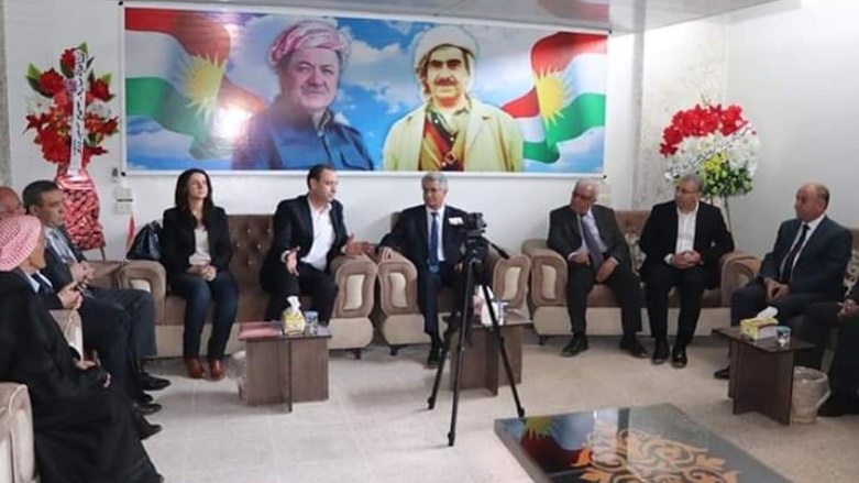 Şandeke KNKê serdana nivîsgeha PDK-Sê kir