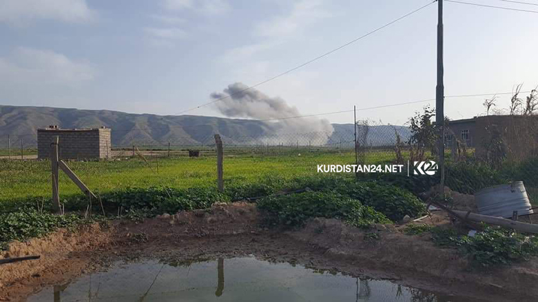 ھاوپەیمانان بەھاوكاری پێشمەرگە داعش لە چیای قەرەچوغ بۆردوومان دەکەن
