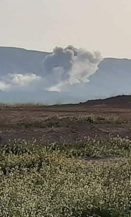 ھاوپەیمانان بەھاوكاری پێشمەرگە داعش لە چیای قەرەچوغ بۆردوومان دەکەن