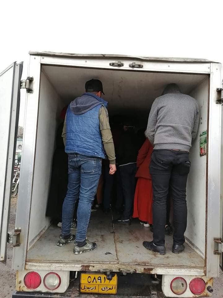 لە بازگەكانی ھەولێر دەست بەسەر 5 ئۆتۆمبێل دا گیرا