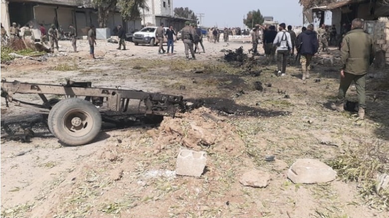 Li Serê Kaniyê otombîleke bombekirî teqiya