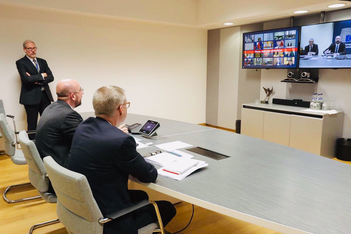 كۆبوونەوەی لوتكەی سەركردەكانی ئەوروپا لە رێگەی ڤیدیۆكۆنفرانسەوە