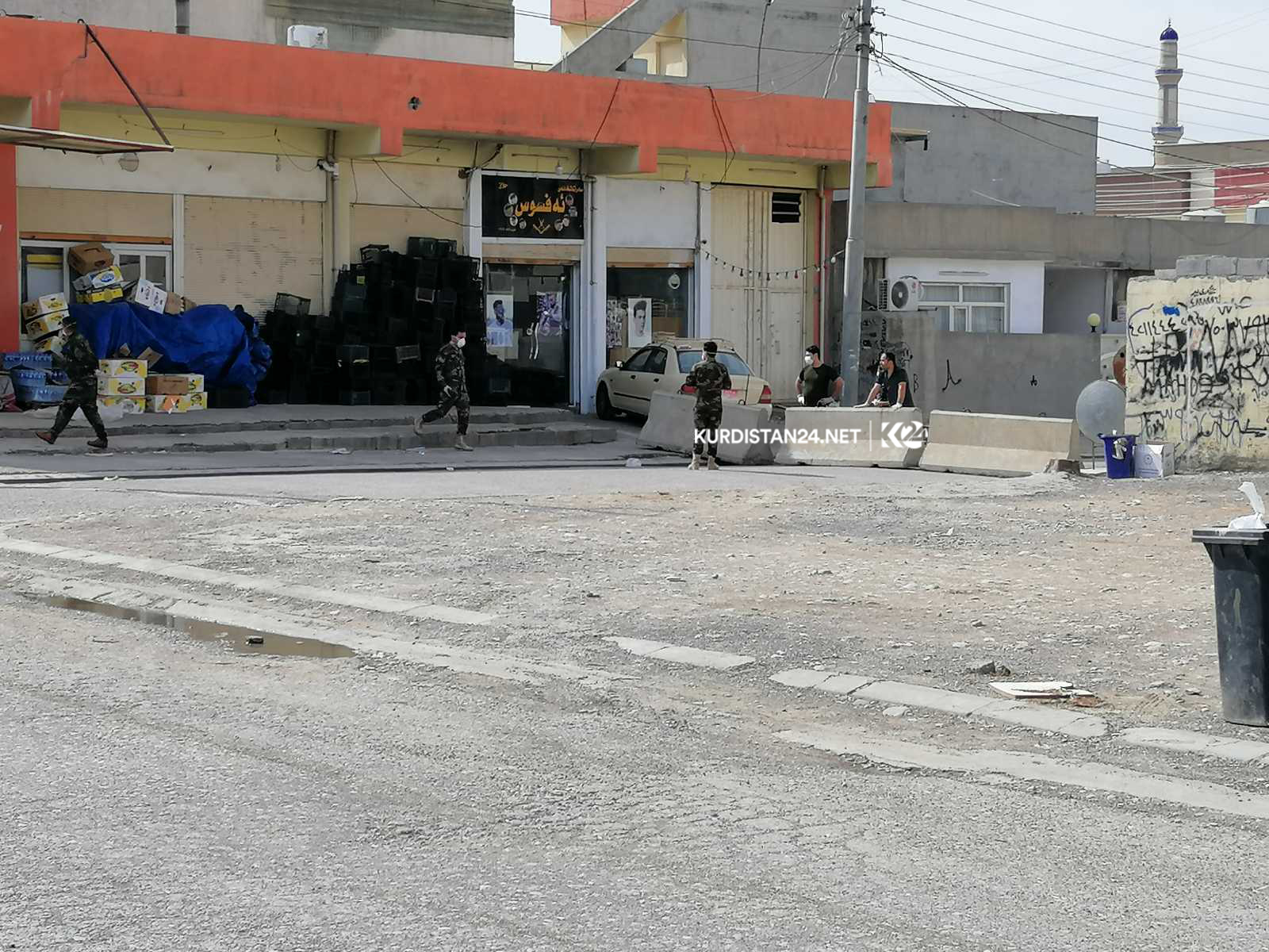 گەڕەكی كارێزان كەرەنتین كرا