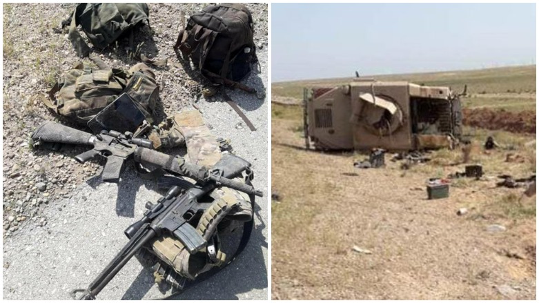 Li Hesekê zirîpoşeke Amerîkî rastî êrîşê hat