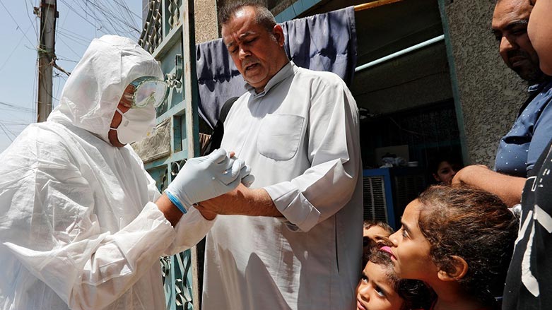 Li Îraqê  197 kes tûşî Koronayê bûn 8 kes jî pê mirin