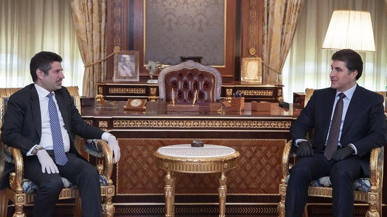 نشست رئیس اقلیم کردستان با سرکنسول آمریکا در اربیل