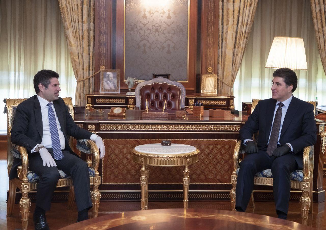 Nêçîrvan Barzanî ligel Konsulê Giştî yê Amerika li herêma Kurdistanê civiya