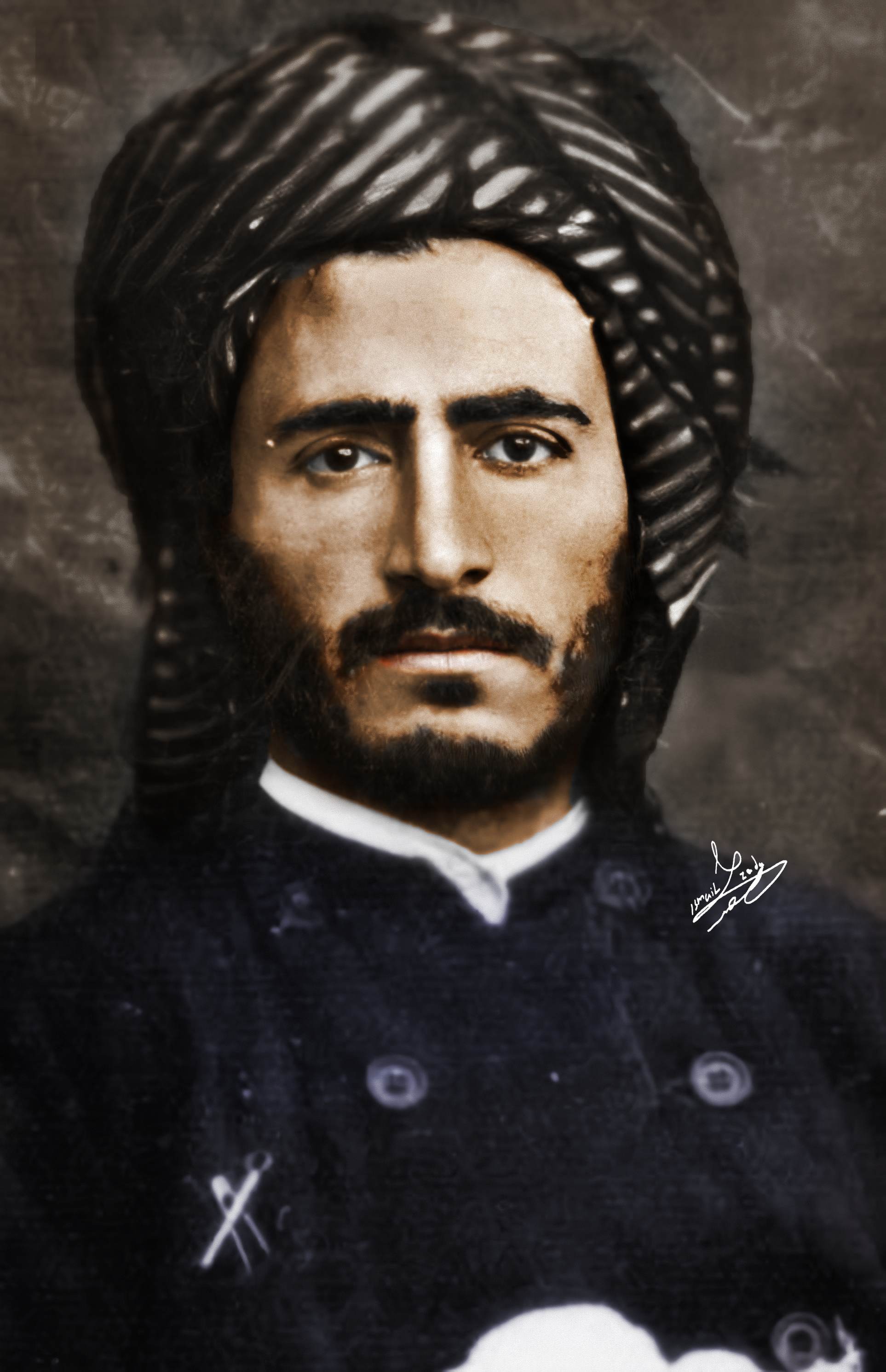گەنجێک لەڕێگەی تەکنەلۆجیا وێنە رەش و سپییەکان رەنگدەکات 