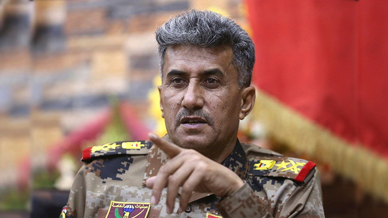 Lt. Gen. Abdul-Wahab al-Saadi, newly-reinstated commander of the Iraqi Counter-terrorism Forces, speaks during an interview with the Associated Press at a military camp outside Fallujah, June 27, 2016. (Photo: AP/Hadi Mizban)