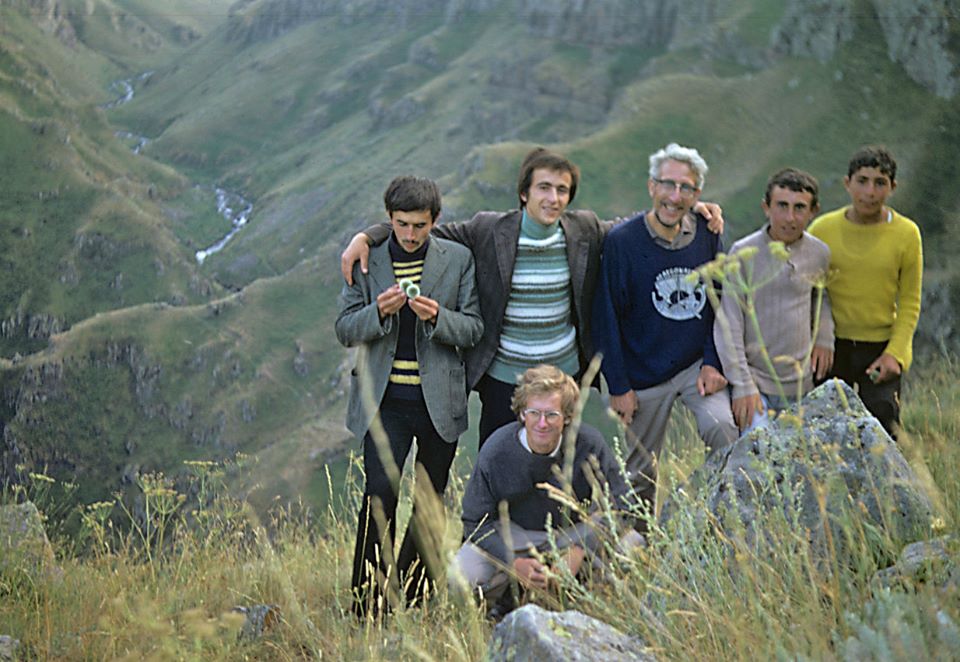 At the end of their journey, the party split up temporarily and visited north Kurdistan, where these men volunteered as guides. (Photo: Michiel Heegener)