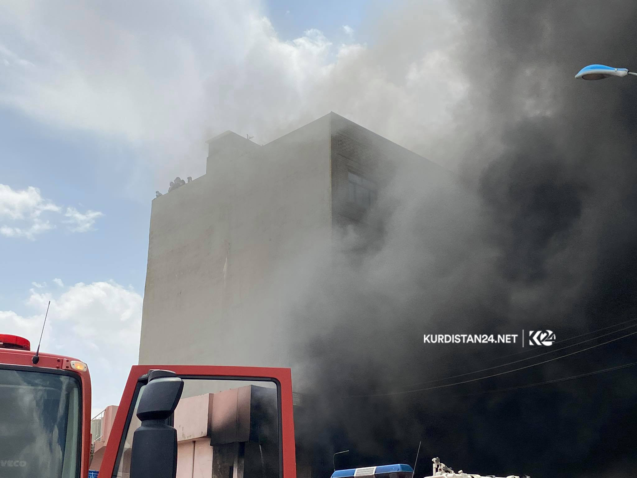  ئاگر لە گەڕەكێكی ھەولێر كەوتەوە