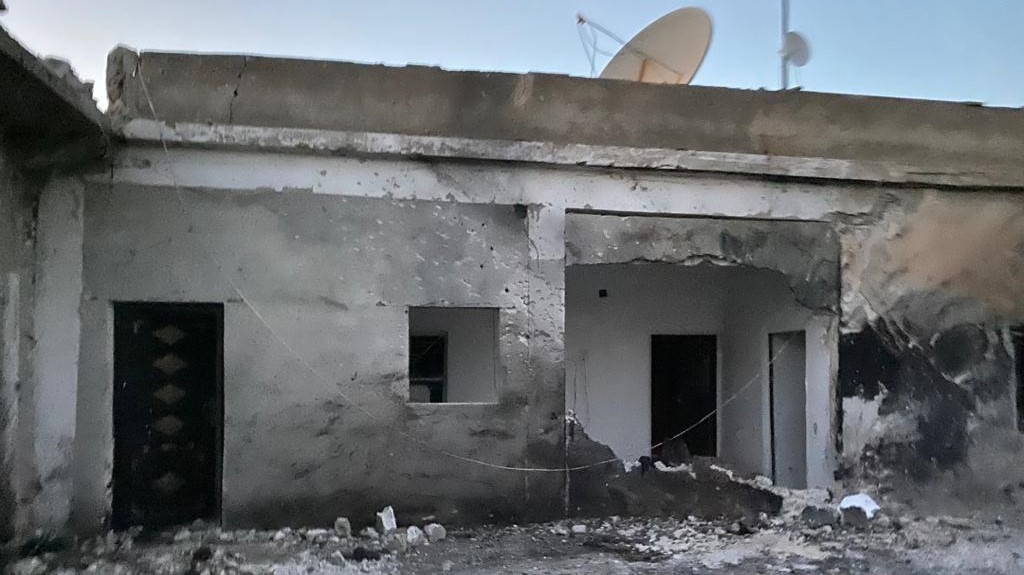The aftermath of the deadly Turkish drone strike on a civilian residence in the northern Syrian city of Kobani, June 23, 2020. (Photo: Hawar News Agency)