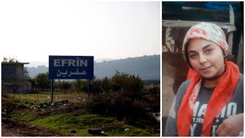 Efrîn.. Çekdaran keçeke Kurd revand û piştre jî kuşt