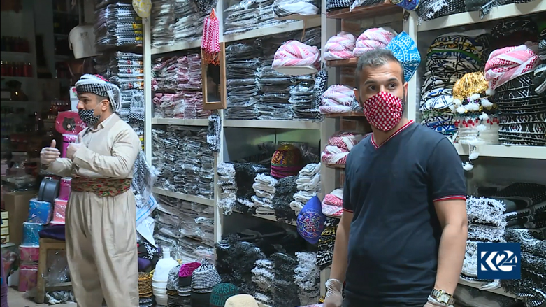 "كمامات كوردية".. سلاح جديد لمواجهة كورونا في أربيل