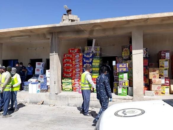 تیشكی خۆر لە كەلار پێنج تۆن خواردن و خواردنەوە لەناودەبات