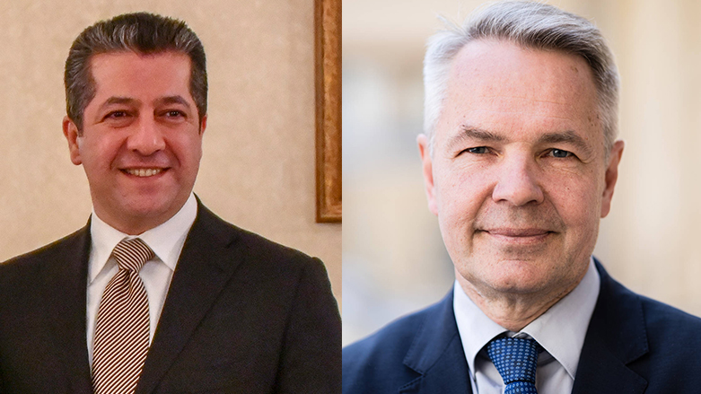 مەسرور بارزانی و وەزیری دەرەوەی فینلەندا کۆدەبنەوە