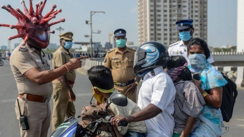 Hindistan di rêzbendiya amarên Koronayê de dibe sêyemîn 