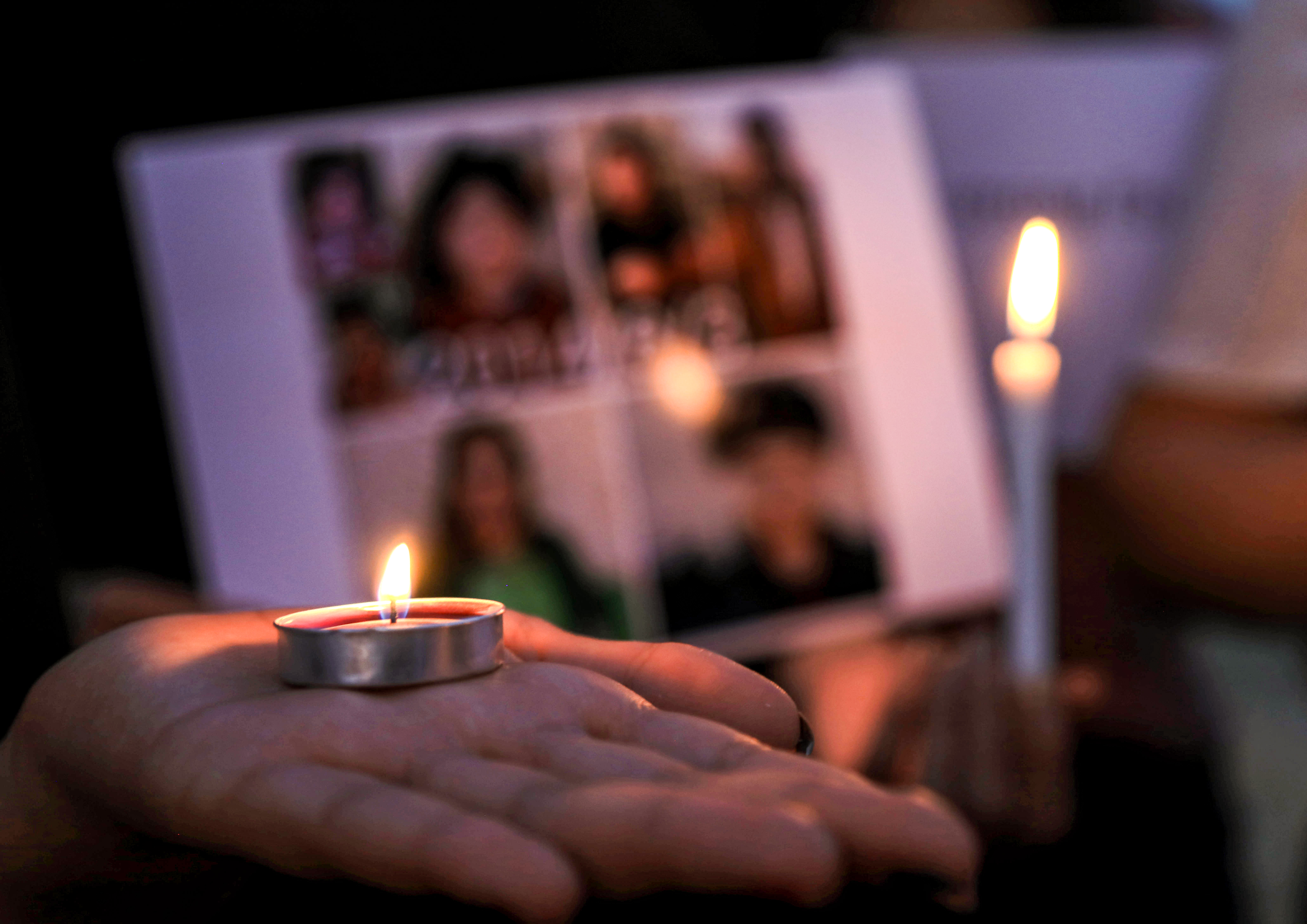 Iraqi Yazidis (Ezidis) attend a candlelight vigil in Sharya, outside the northern city of Dohuk, Kurdistan Region, August 3, 2020. (Photo: AFP/Safen Hamid)