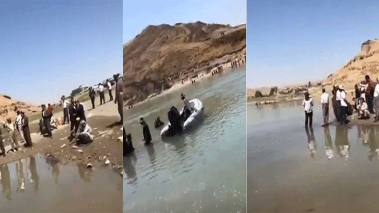 كچ و كوڕێك له‌ ئاكرێ له‌ناو رووباردا خنكان