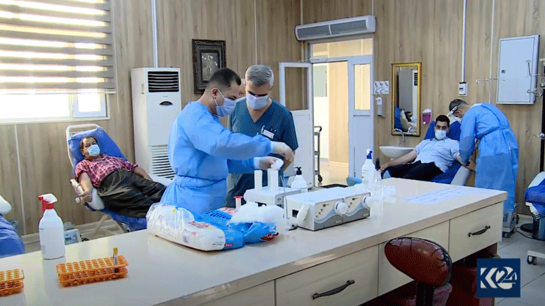 لە ھەولێر رۆژانە زیاتر لە 10 كەس بۆ بەخشینی پلازما سەردانی بانكی خوێن دەكەن