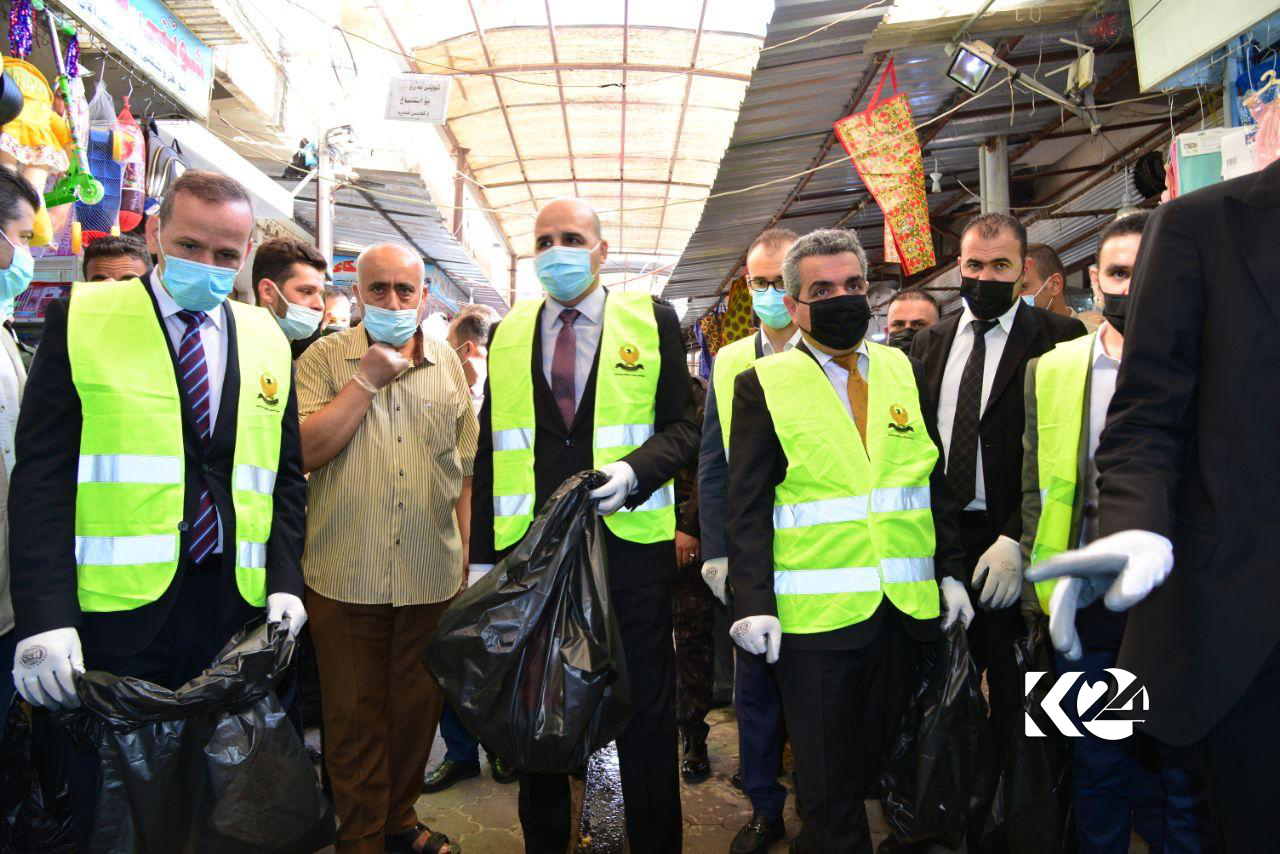 کارزار پاک‌سازی محیط‌زیست در اربیل