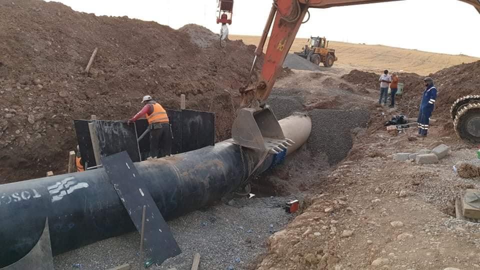 زانیاری نوێ لەبارەی كاركردن بۆ گواستنەوەی بۆری ئاوی ئیفراز سێی ھەولێر دەخرێتەڕوو