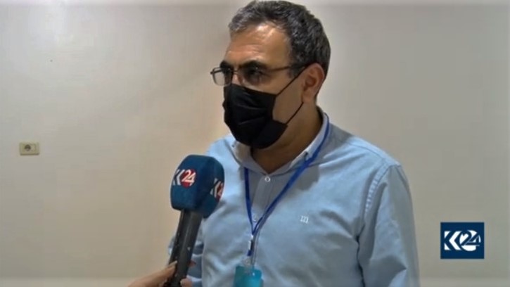 Aldar Khalil, a member of Democratic Union Party (PYD) leadership in northern Syria, speaks to Kurdistan 24. (Photo: Kurdistan 24)