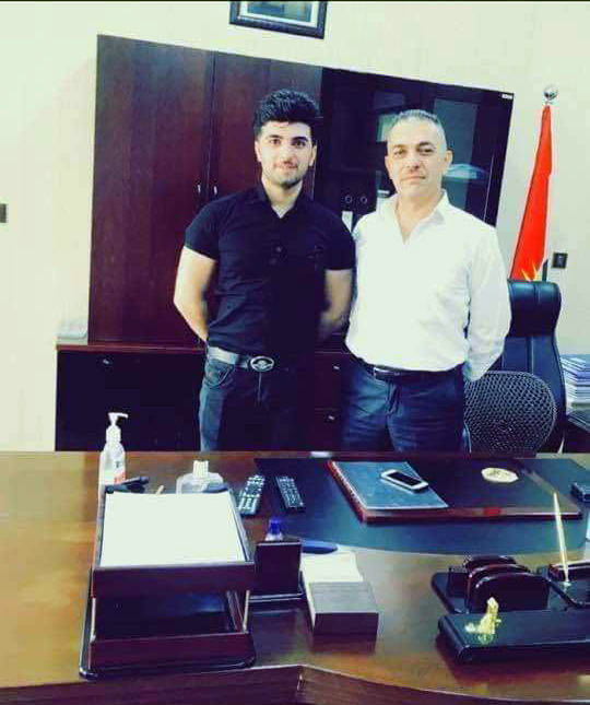 عەقید عزەدین و پەیوەند-ی كوڕی كە لە رووداوەكەی شەوی رابردوو كوژرا