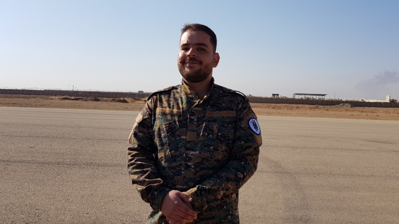 Syriac Military Council spokesperson Aram Hanna says Turkish-backed attacks have recently increased. (Photo: Wladimir van Wilgenburg/Kurdistan 24)