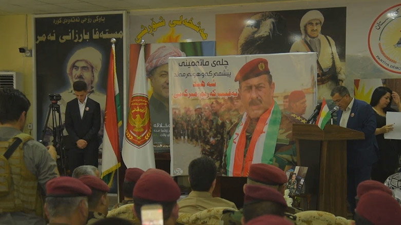 چلەی ماتەمینی پێشمەرگە و هونەرمەند کەریم مێرگەیی