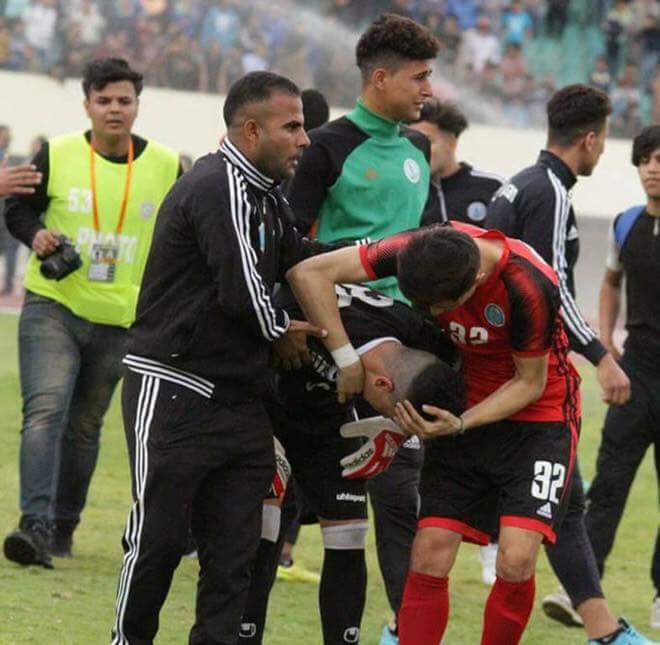 گریانی گۆڵپارێزەکەی نەفتی میسان دوای کۆتایی هاتنی یارییەکە