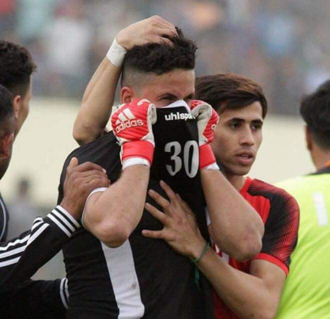 گریانی گۆڵپارێزەکەی نەفتی میسان دوای کۆتایی هاتنی یارییەکە