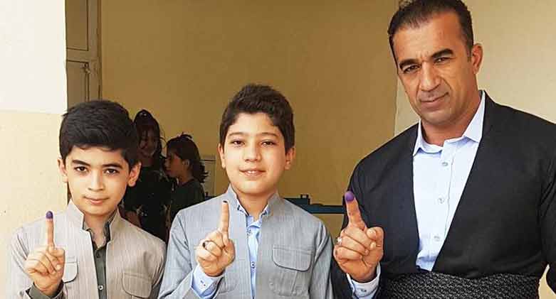 ئه‌حمه‌د رامبۆ، پاڵه‌وانی كوردی له‌شجوانی له‌ رۆژی ریفراندۆم ده‌نگی بۆ سه‌ربه‌خۆیی كوردستان دا