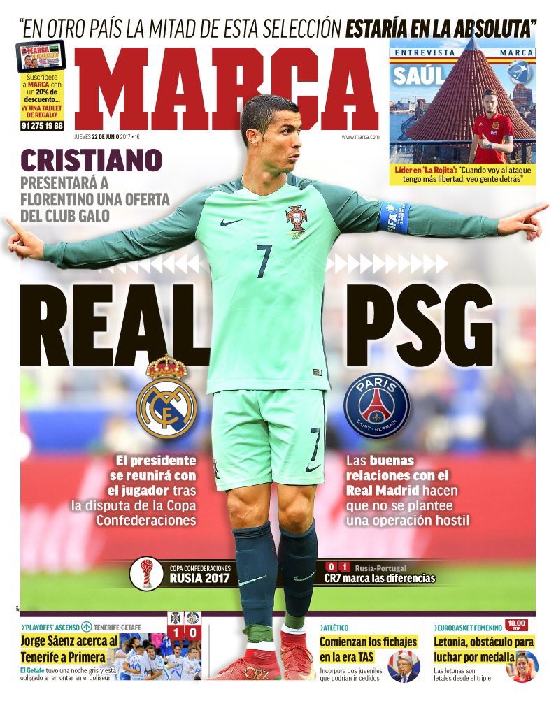 رووپەڕی ئەمڕۆی رۆژنامەی مارکای ئیسپانی