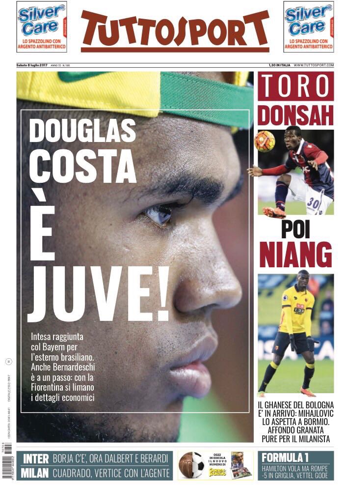 رووپەڕی ئەمڕۆی رۆژنامەی تۆتۆ سپۆرتی ئیتاڵی