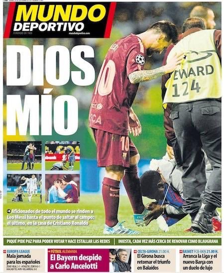 رووپەری ئەمڕۆی رۆژنامەی مۆندۆ دیپۆرتیڤۆ