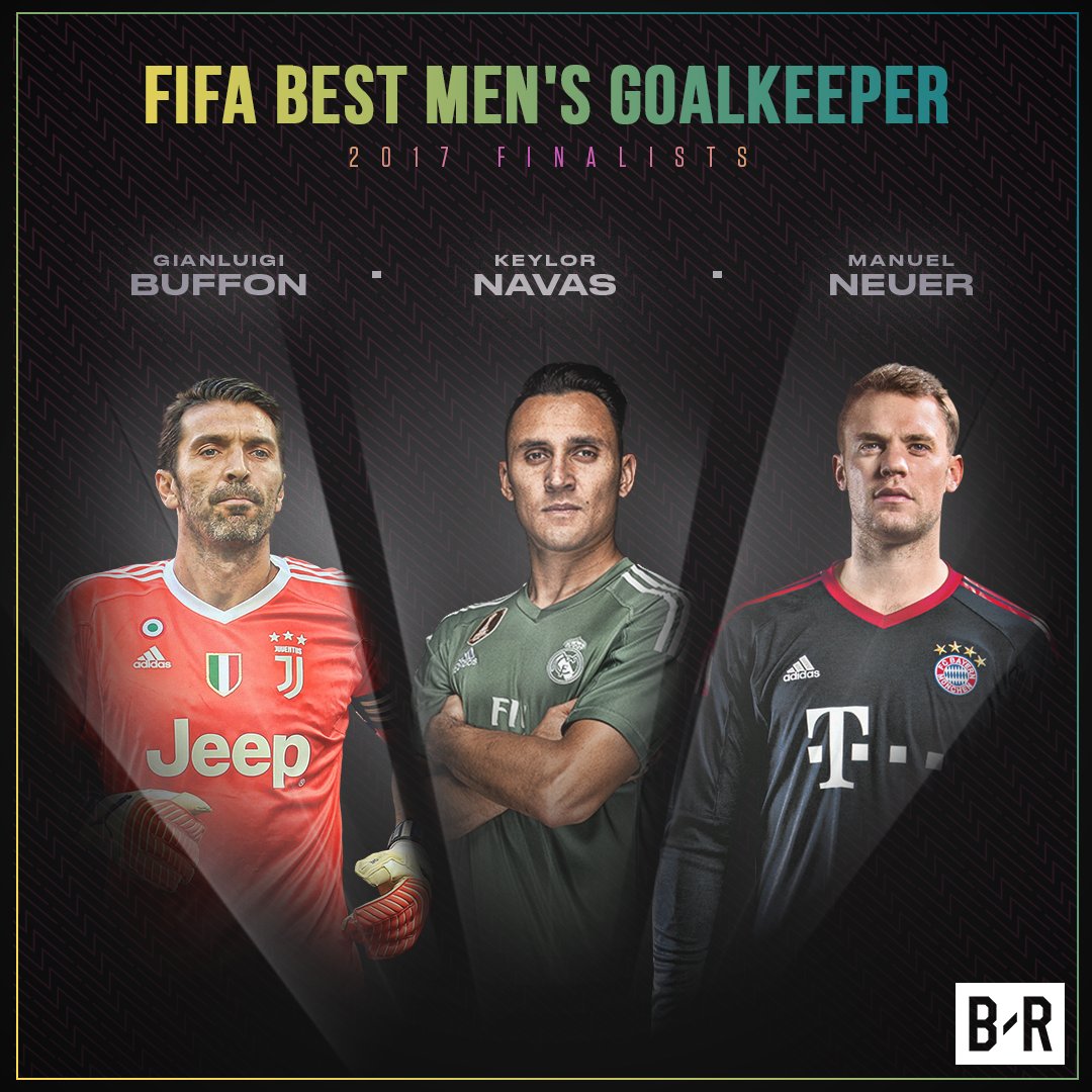 بەربژێرەکانی خەڵاتی باشترین گۆڵپارێزی 2017